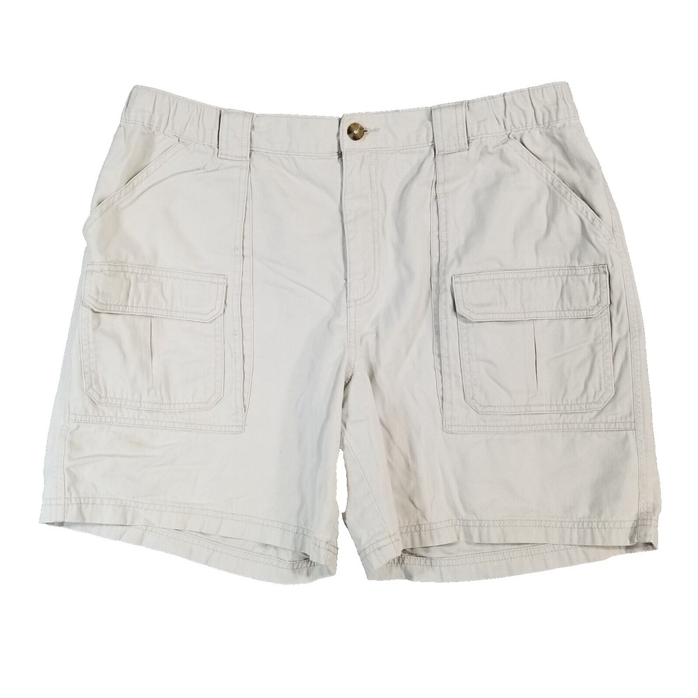 Savane Mens Cargo Hiking Shorts 38 Beige 7.5" Comfort Waist Outdoor